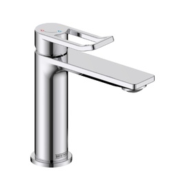 Bristan Saffron Chrome Eco Start Basin Mixer with Clicker Waste SAF ES BAS C