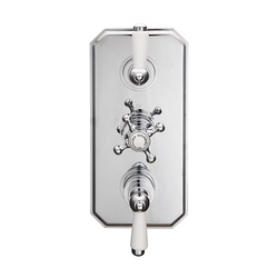 Abacus Essentials Kensington Traditional Double Outlet Thermostatic Shower Valve ATTB-TS30-4402