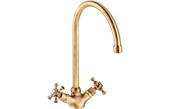 Abode Burford Monobloc Mixer Tap Antique Brass AT2172