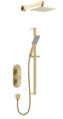 Bristan Tangram Concealed Dual Control Shower Pack Brushed Brass TANGRAM BB SHWR PK