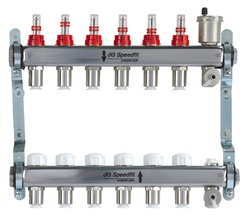 John Guest Speedfit Stainless Steel 6 Zone Manifold JGUFHMAN6/3