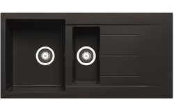 Prima+ Granite 1.5B & Drainer Inset Sink Black CPR322