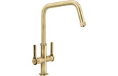 Abode Hex Monobloc Mixer Tap Antique Brass AT2093