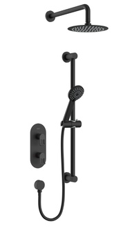 Bristan Saffron Concealed Dual Control Shower Pack Black SAFFRON BLK SHWR PK