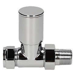 BiWorld Heavy Pattern 15mm Chrome Straight Wheel Head Valve EV-HP15S