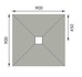 Abacus Elements Level Tray Kit - 9X9 Centre Square Drain EMKS-CE-0909