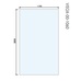 Abacus Vessini X Series 1190mm Wetroom Glass Panel VEGX-00-1060