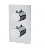 Abacus Vessini Square Thermostatic Shower Mixer (2 Outlet) VETS-20-3110