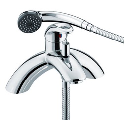 Bristan Java single lever pillar bath shower mixer (J SLPBSM C)