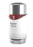 Drayton TRV4 Integral sensor head 07 25 006 White and Chrome (Head only)