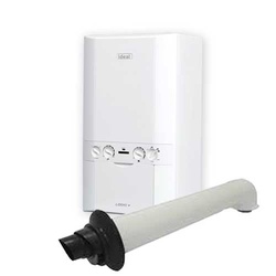 Ideal Logic + Plus 24HE Combi Boiler and Flue Pack