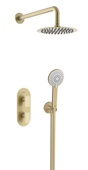 Bristan Frammento Dual Concealed Shower Pack Brushed Brass FRAMMENTO BB SHWR PK2