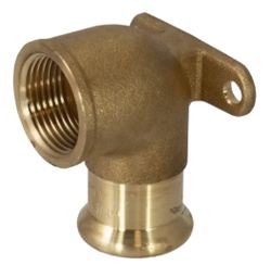 Pegasus PressFit (Water Only) Wallplate Elbow Female 15mm x 1/2" 435528