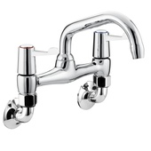 Bristan Lever Wall Mounted Sink Mixer with 3" Levers VAL2 WMSNK C CD