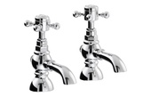 Abode Sentiment Basin Pillar Taps Chrome AB2680