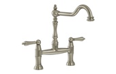 Abode Mayenne Bridge Mixer Tap Brushed Nickel AT2233