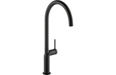 Abode Tubist Single Lever Kithen Mixer Tap Matt Black AT2128