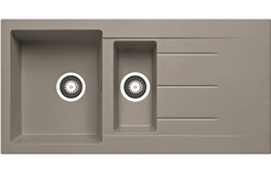 Prima+ Granite 1.5B & Drainer Inset Sink Light Grey CPR325 