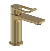 Bristan Saffron Small Basin Mixer with Clicker Waste Brushed Brass SAF ES SMBAS BB