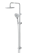 Bristan Flute Shower w/ Rigid Riser & Diverter to Handset Chrome FLT KIT C