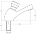 Inta non-concussive basin mounted standard tap (single) NC160CP(S) 