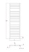 Abacus Metro Towel Warmer 1655x500mm Terra Matt ELME165550TM