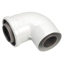 Vaillant VTK 90 Degree Plume Elbow (White)