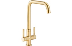 Abode Pico Quad Monobloc Mixer Tap Brushed Brass AT2136