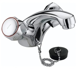 Bristan Club Basin Mixer with Plug and Chain VAC BASNW C MT