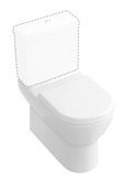 Abacus Simple Flat To Wall Close Coupled Toilet Pan VBSW-35-1510