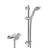 Bristan Quest Thermostatic Exposed Single Control Shower Valve With Adjustable Riser Kit QST SQSHXAR C