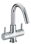 Bristan Prism Two Handled Basin Mixer Without Waste PM BAS2 C