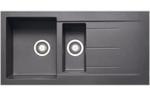 Prima+ Granite 1.5B & Drainer Inset Sink Gun Metal CPR324