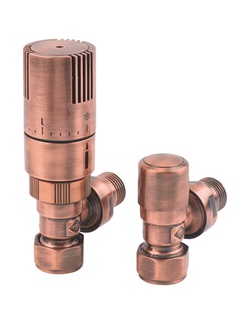 MHS Finchley Angled TRV 15mm Antique Copper VLVFIN-AACTRV
