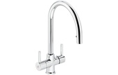 Abode Zest Monobloc Pull-Out Kitchen Mixer Tap Chrome AT2164