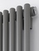 MHS Rads 2 Rails Battersea Single Panel Vertical Radiator Textured Grey 1800x512mm