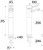 Bristan Oval Tall basin mixer (OL TBAS C)
