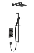 Bristan Cruzar Cruzar Concealed Shower with Fixed Head and Flexible Riser Kit Black CRU BLK SHWR PK
