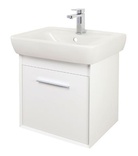 Abacus Simple 55cm Basin Vanity Unit White