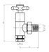 Abacus Essentials Quattro Radiator Valve Angled 15MM ATRV-25-0505 