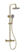 Bristan Buzz Thermostatic Bar Shower Brushed Brass BUZ SHXDIVCTFF BB 