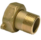 Brass Water Meter Union 3/4 x 1" With Washer (Pair)