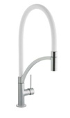 Prima+ Swan Neck Single Lever Mixer Tap with Pull Out Hose White BPR713