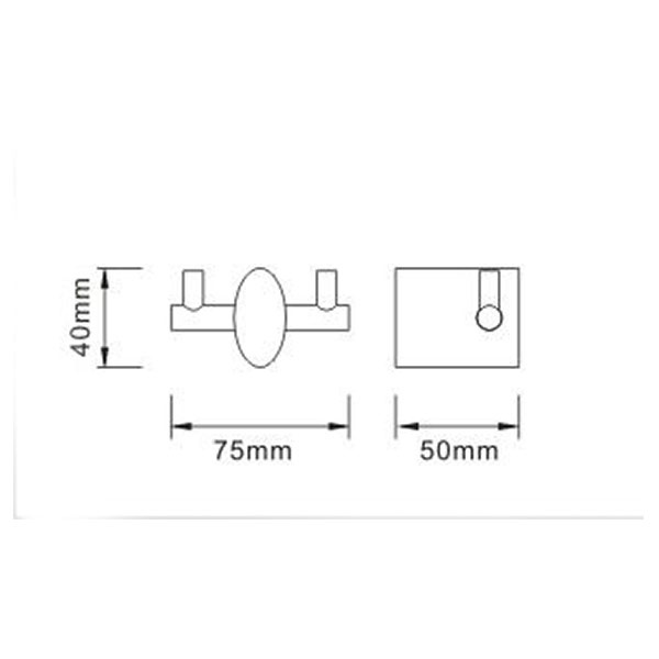 Bristan Oval Robe Hook OV HOOK C