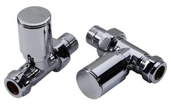 MHS Studio Manual Straight 15mm Chrome Valve Set VLVST-SC