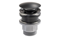 Abode Uno Basin Clicker Waste Universal Matt Black ABX1011 