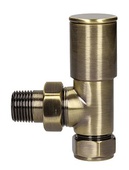 Biworld Heavy Pattern 15mm Antique Brass Angled Wheel Head Valve EV-HP15AB