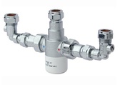 Bristan 15mm TMV3 Thermostatic Mixing Valve With Isolation Elbows MT503CP-ISOELB
