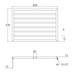 Abacus Metro Towel Warmer 578X800mm Matt Black ELME057880MB