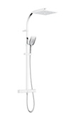 Bristan Qubo Thermostatic Bar Shower with Rigid Riser Chrome QB SHXDIVCTFF C